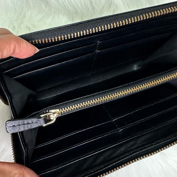 Authentic Miu Miu by Prada leather Black Croc Embossed Zip Around Wallet vintage - Picture 13 of 15